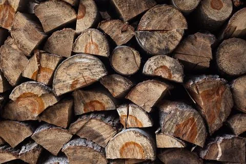 Pattern of Firewood Stock-Fotos