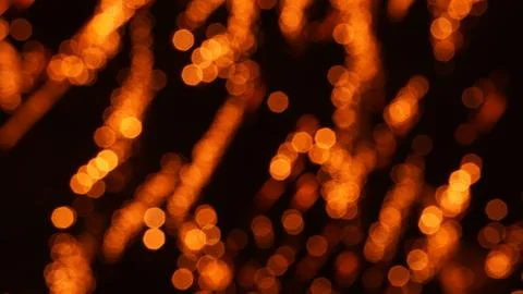 Pattern of fireworks in the evening sky Stock Photos