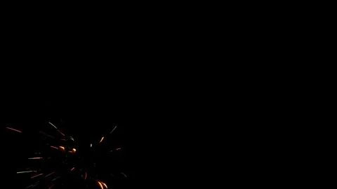 Pattern of fireworks in the evening sky Stock Photos