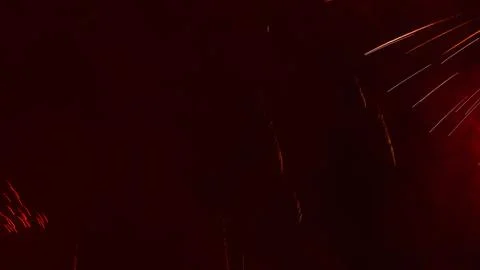 Pattern of fireworks in the evening sky Stock Photos