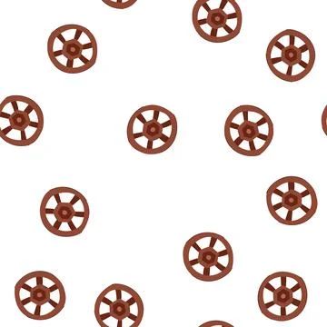 Pattern first wheel ancient cartoon vector Illustrazione stock