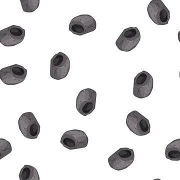 Pattern fish aquarium stone cartoon vector Stockillustratie
