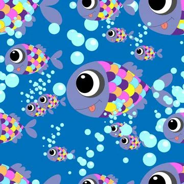 Pattern fish Stock Illustration