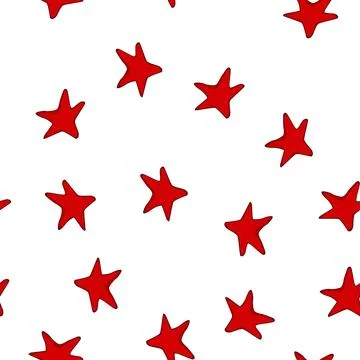 Pattern fish sea star cartoon vector Illustrazione stock