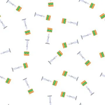 Pattern fixture torchere cartoon vector Illustrazione stock