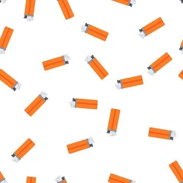 Pattern flame lighter fire cartoon vector Stock Illustration