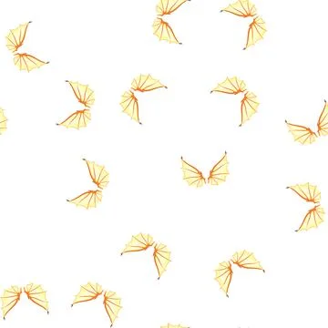 Pattern flame wings dragon cartoon vector Stock Illustration