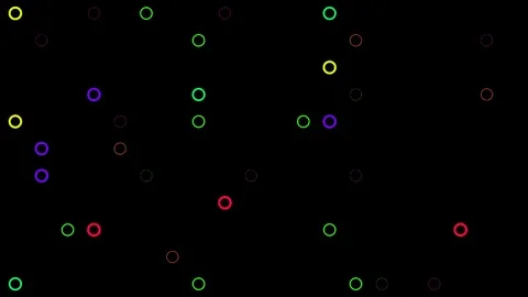 Pattern of flashing circles. seamless loop Stock Footage 84839242