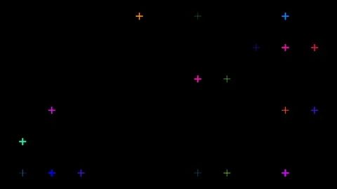 Pattern of flashing signs plus. low density.seamless loop Stock Footage 84839218