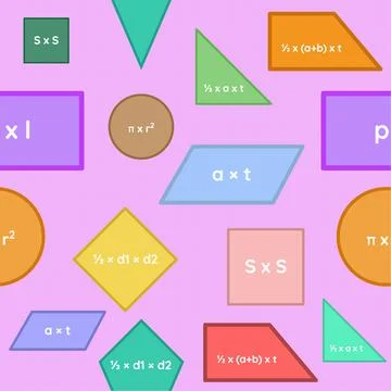 Pattern Flat Build Formula Mathematics イラスト素材