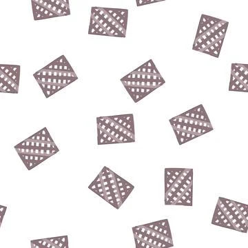 Pattern flat gray road drain grill grid Illustrazione stock