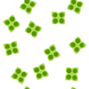 Pattern flavor fresh herb freezing tray cartoon vector 库存插图