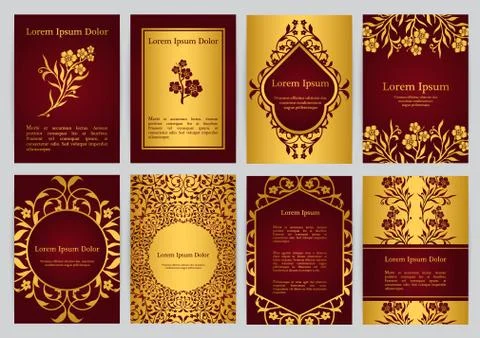 Pattern flayers A4 10 Stock Illustration