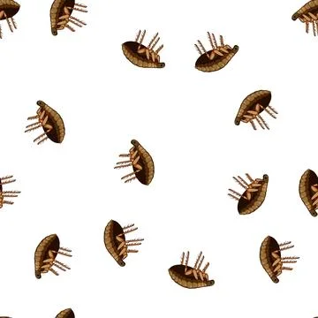 Pattern Flea insect, concept of parasitic infestation Ilustração Stock