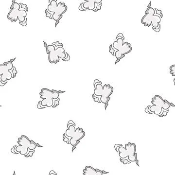 Pattern fleetness speed smoke cloud cartoon vector Stock Illustration