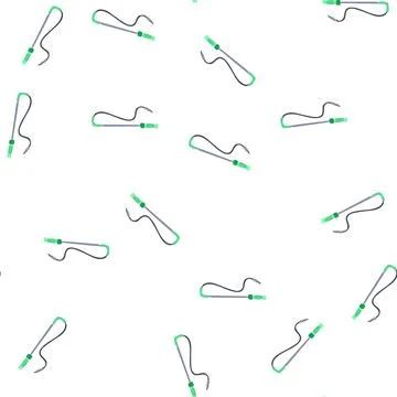 Pattern flexible drain snake cartoon vector イラスト素材