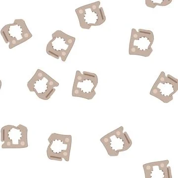 Pattern flexible pipe clamp cartoon vector Stock Illustration