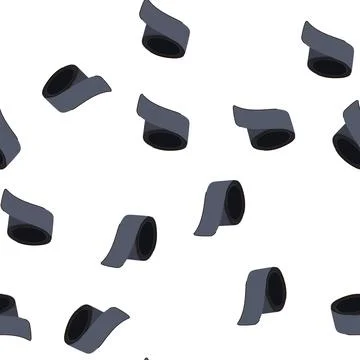 Pattern flexible pipe seal tape cartoon vector Stock Illustration