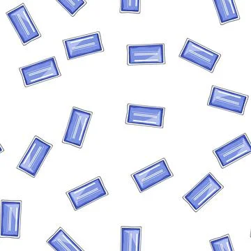 Pattern flexible reusable hot cold gel pack cartoon vector Stockillustratie