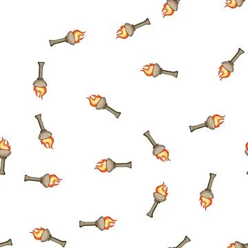 Pattern flicker torch fire cartoon vector Ilustración de archivo