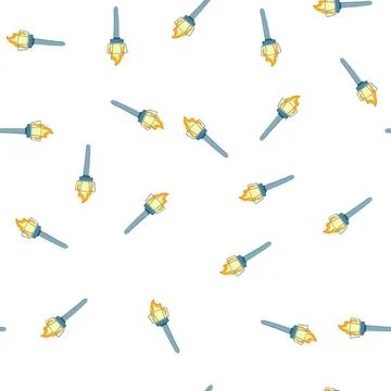 Pattern flicker torch fire cartoon vector Stock Illustration