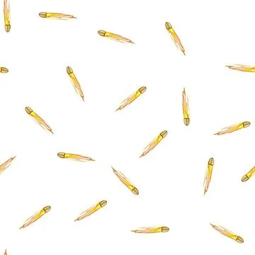Pattern flight bullet flying cartoon vector Stock Illustration