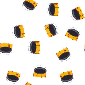 Pattern flip trampoline jumping cartoon vector Stock Illustration