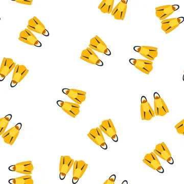 Pattern flippers flippers cartoon vector Stock Illustration