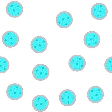 Pattern float top view pool cartoon vector Stock Illustration
