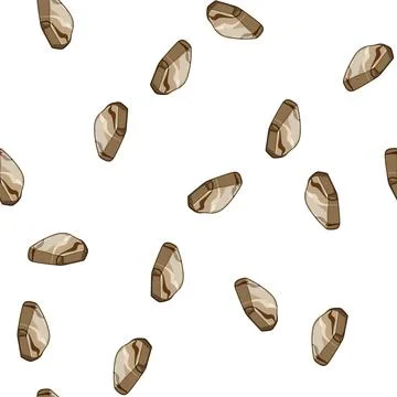 Pattern floor pebble stone cartoon vector イラスト素材