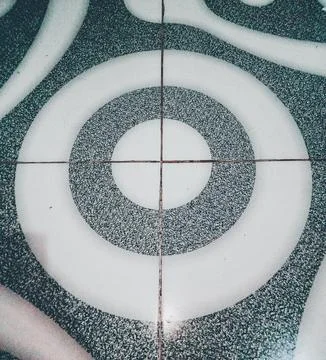 A pattern on the floor Stockfoto's