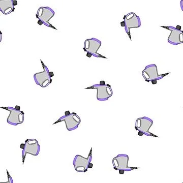 Pattern floor steam cleaner cartoon vector Stock Illustration