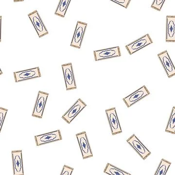 Pattern floor wool carpet cartoon vector 스톡 일러스트
