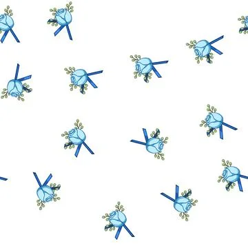 Pattern floral boutonniere cartoon vector イラスト素材