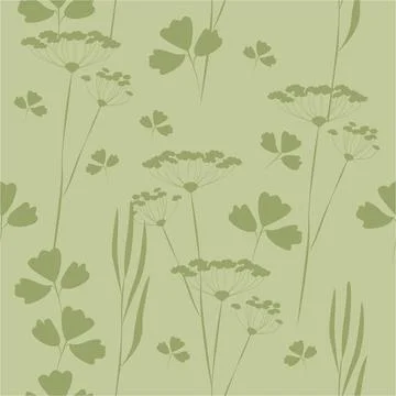 Pattern floral, Field flowers. Background witch wild Meadow Herbs Stock Illustration