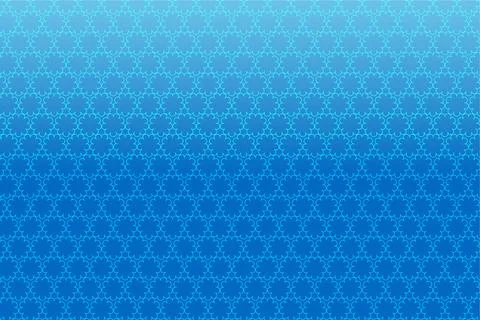 Pattern with floral geometric elements in blue tones, gradient abstract 库存插图