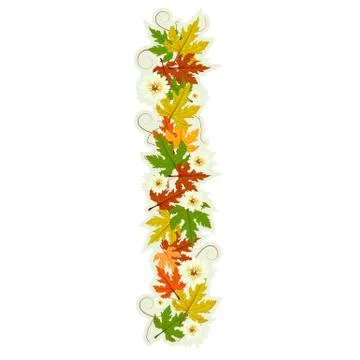 Pattern floral letter I Stock Illustration