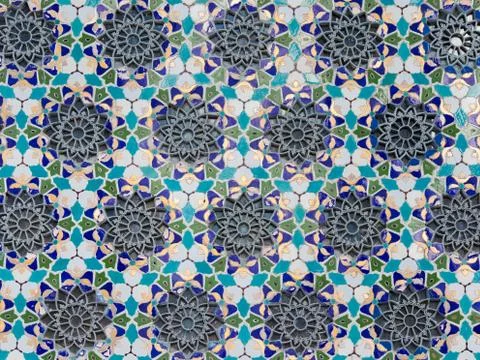 Pattern with a floral theme Stock Photos