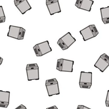 Pattern flour bread maker cartoon vector Stockillustratie