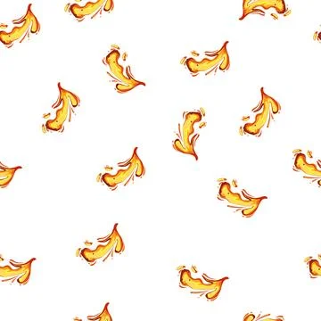 Pattern flow lava splash cartoon vector イラスト素材