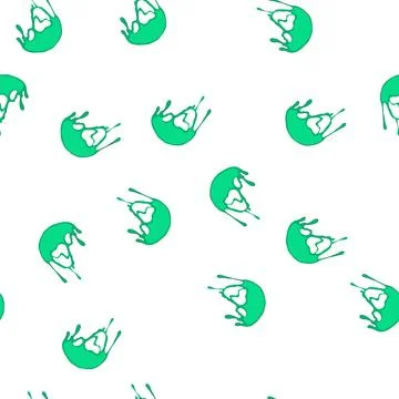 Pattern flow melted circle cartoon vector Illustrazione stock
