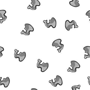 Pattern flow metal liquid shapes cartoon vector Illustrazione stock