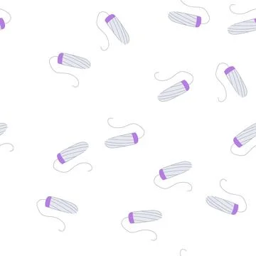 Pattern flow tampon cartoon vector Stock Illustration