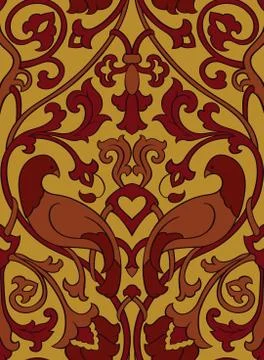 Pattern with  flowers and birds. Stock Illustration