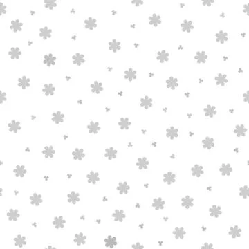 Pattern with flowers and shamrocks. Seamless vector Illustrazione stock