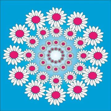 The pattern of flowers Stock-Illustration