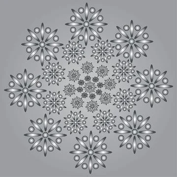 The pattern of flowers Stock Illustration