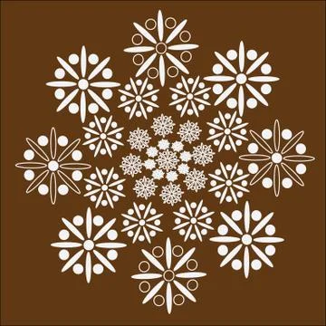 The pattern of flowers Stock-Illustration