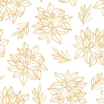 Pattern with flowers. Stock Illustration