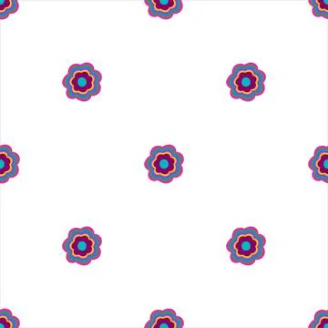 Pattern with flowers Stock Illustration